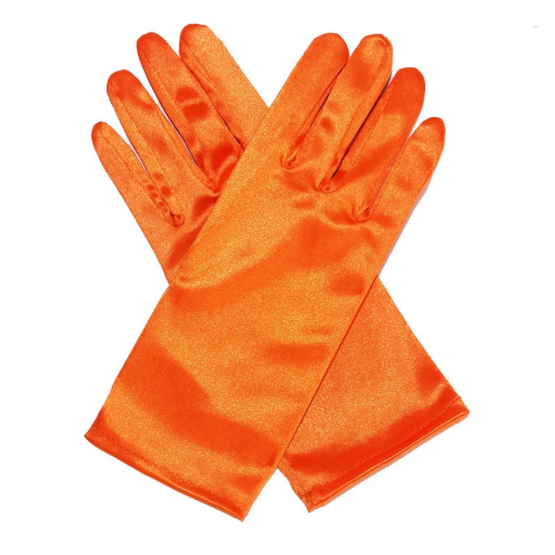 Bridal Wedding Gloves Short Satin Dress Cheongsam Gloves by My Store