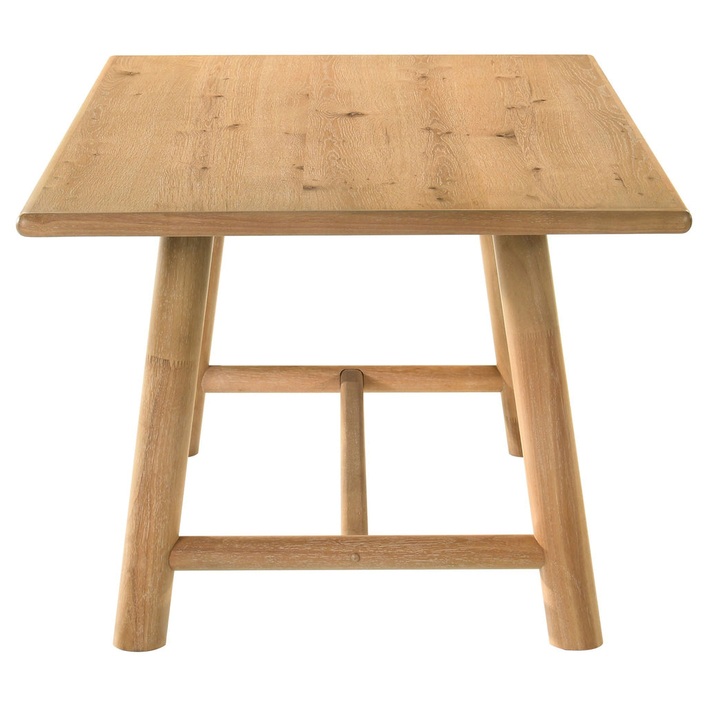 Duncan 7-piece Rectangular Wood Dining Table Set Washed Oak by Unique Piece Furniture