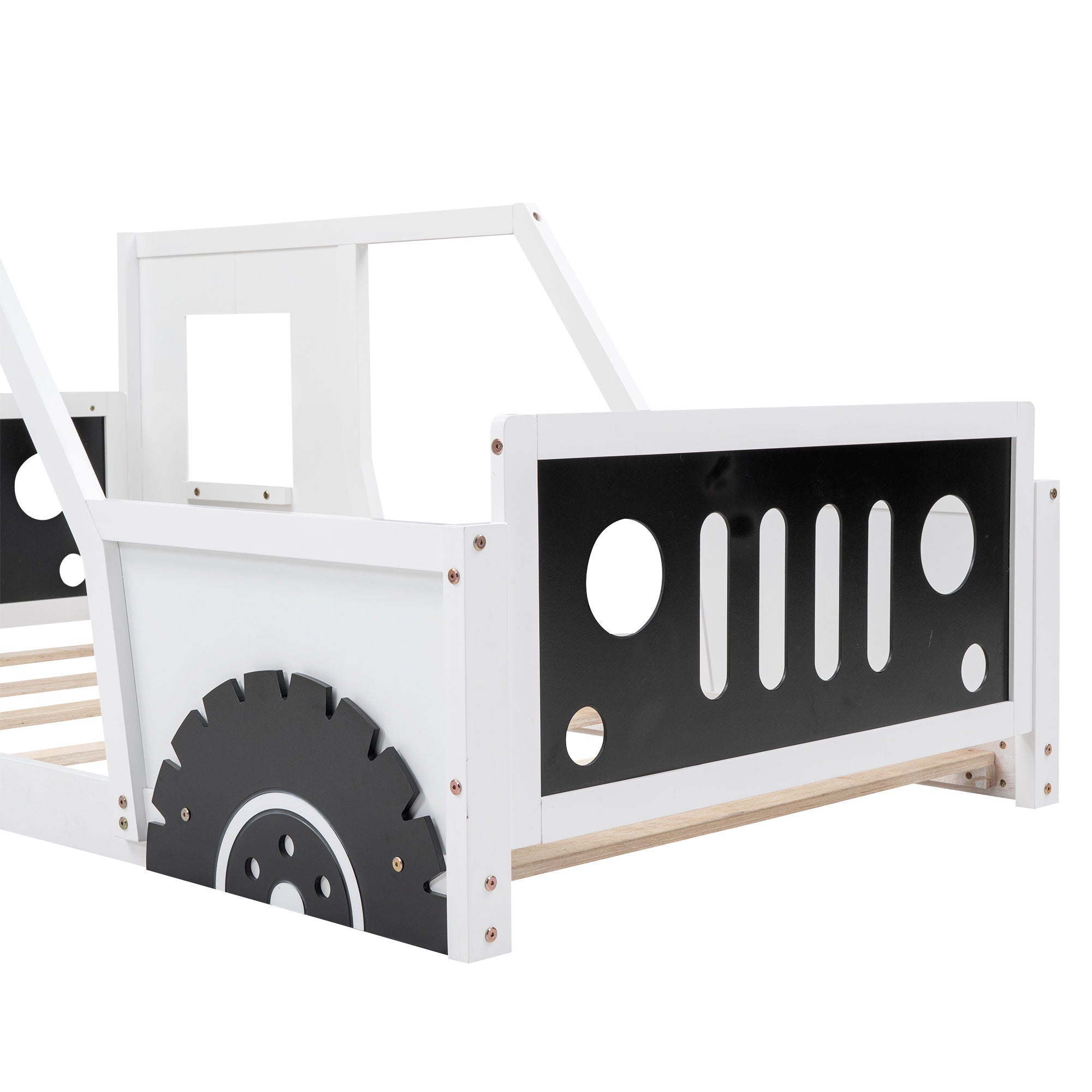 Classic Car Shaped Platform Bed With Wheels by Unique Piece Furniture