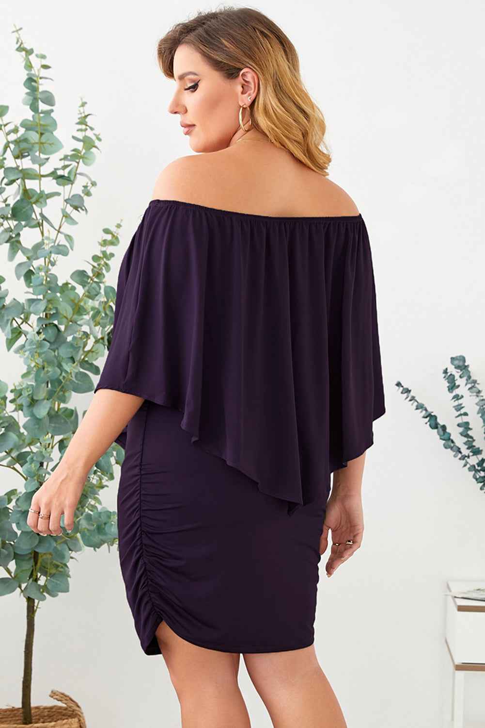 Plus size Dressing Layered Fiery Red Mini Poncho Dress by Wild and Free Boutique