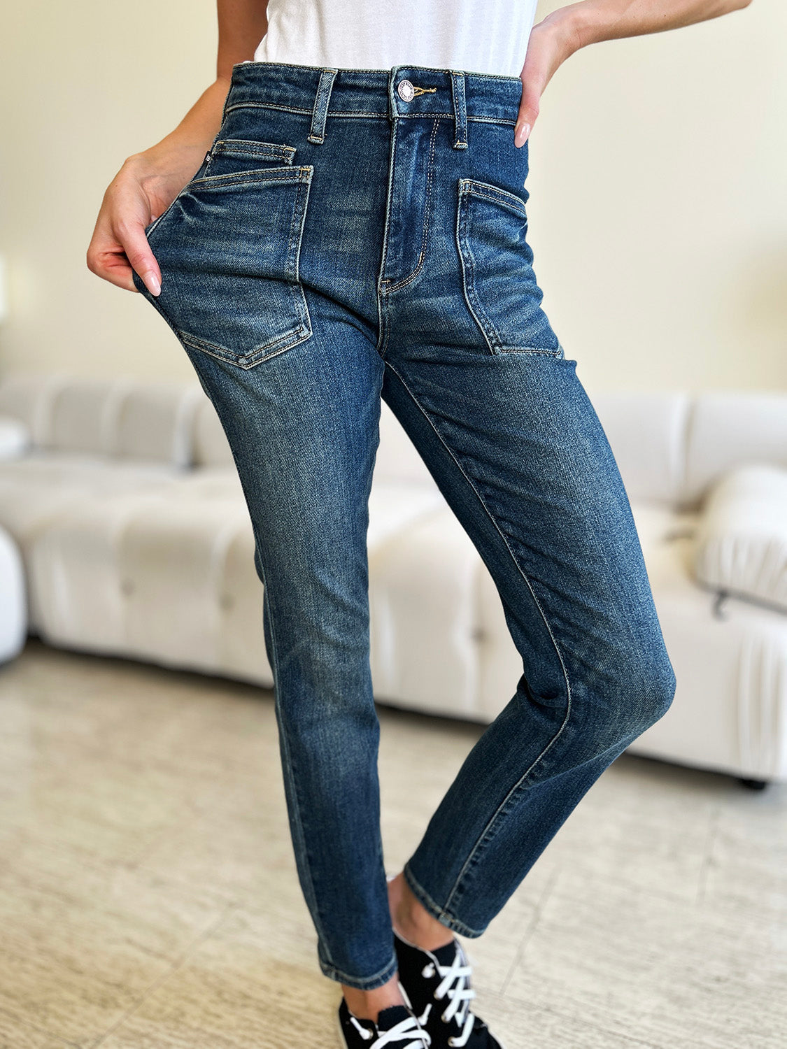 Judy Blue Full Size High Waist Skinny Jeans by Wild and Free Boutique
