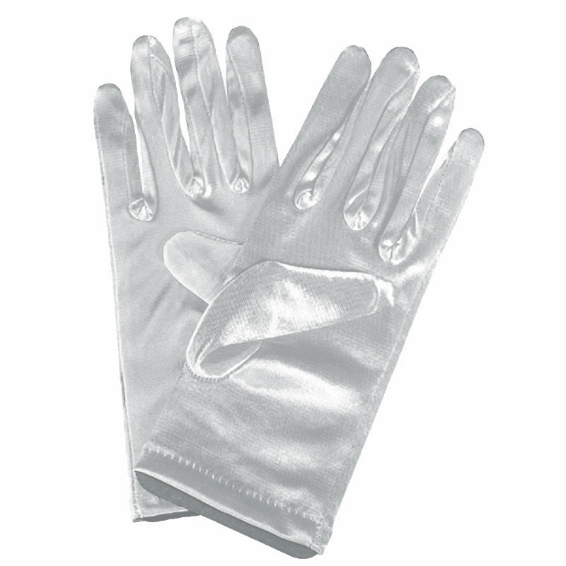 Bridal Wedding Gloves Short Satin Dress Cheongsam Gloves by My Store