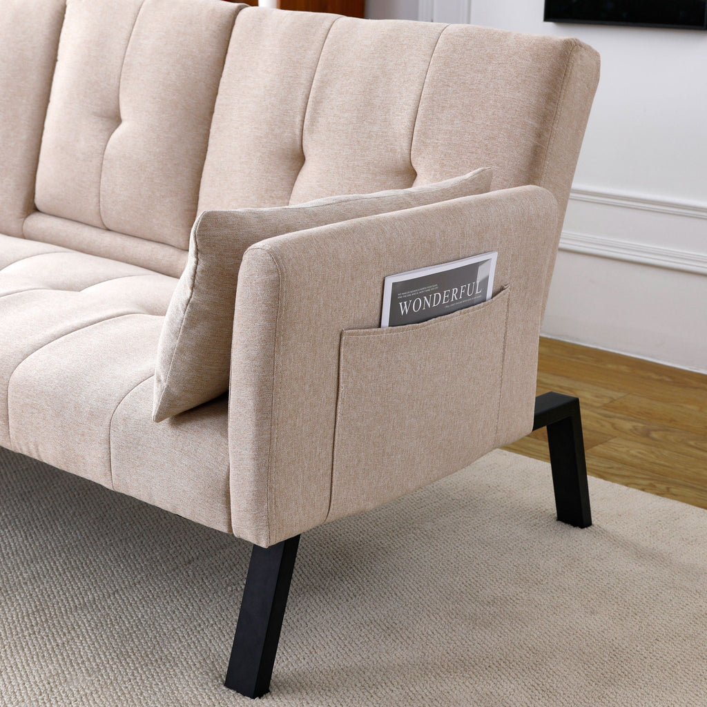 Sofa Bed With Foldable Design And Cup Holder by Unique Piece Furniture