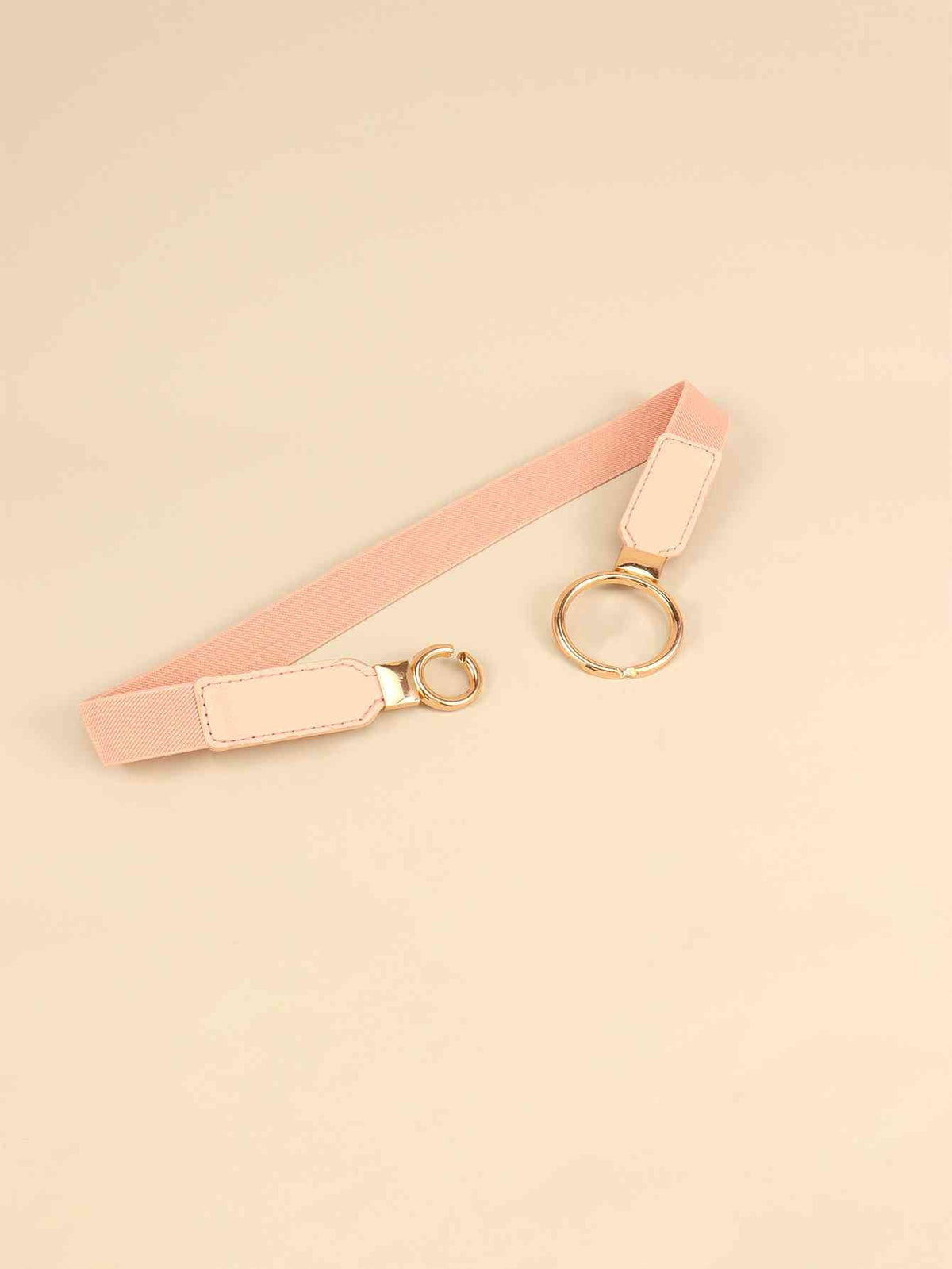ElegantStyle Double Ring Buckle Elastic PU Belt – Adjustable Comfort Fit See size chart under “more details” by The Fashion Celestial