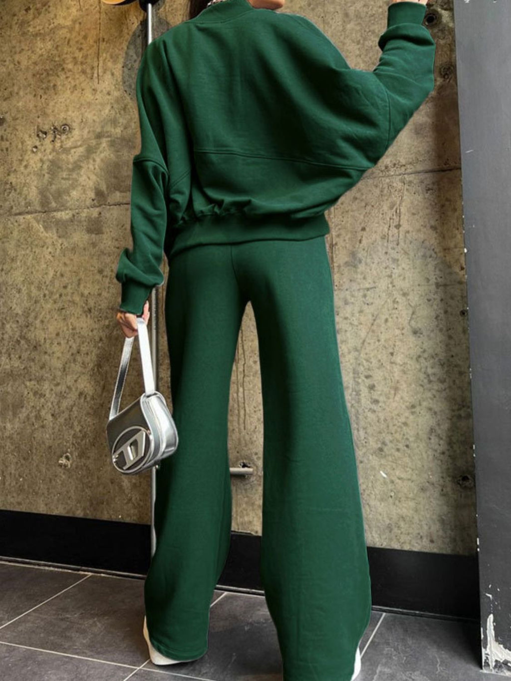 Baseball Collar Zip Up Top and Drawstring Paants Set by Wild and Free Boutique