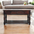 Turned Legs Drawer Table by Unique Piece Furniture