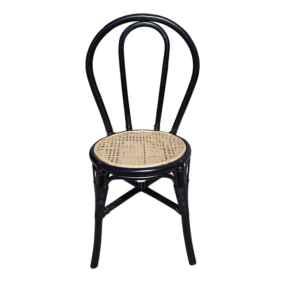 Rattan Dining Chair (Set of 2) - Black Multi by Unique Piece Furniture