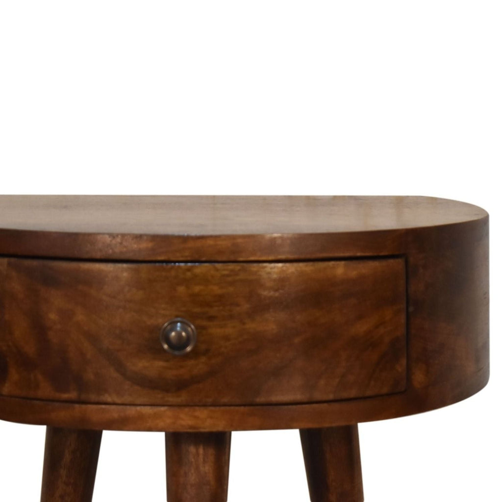 Semi Circle Nightstand - Chestnut by Unique Piece Furniture