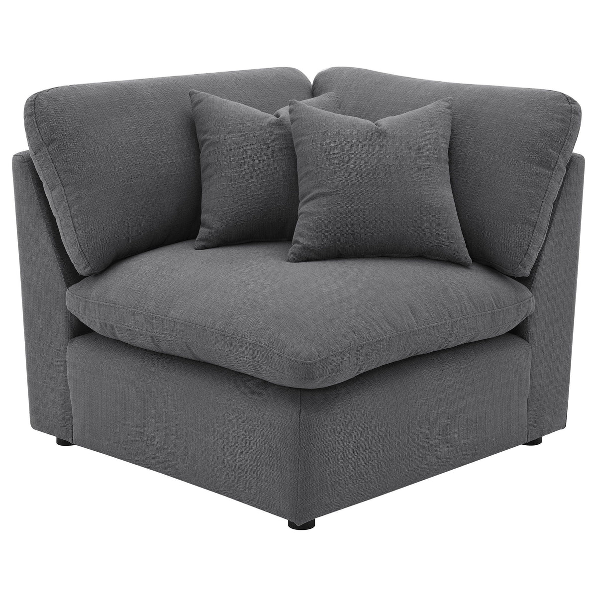 Hobson 6-piece Upholstered Modular Sectional Sofa Charcoal by Unique Piece Furniture