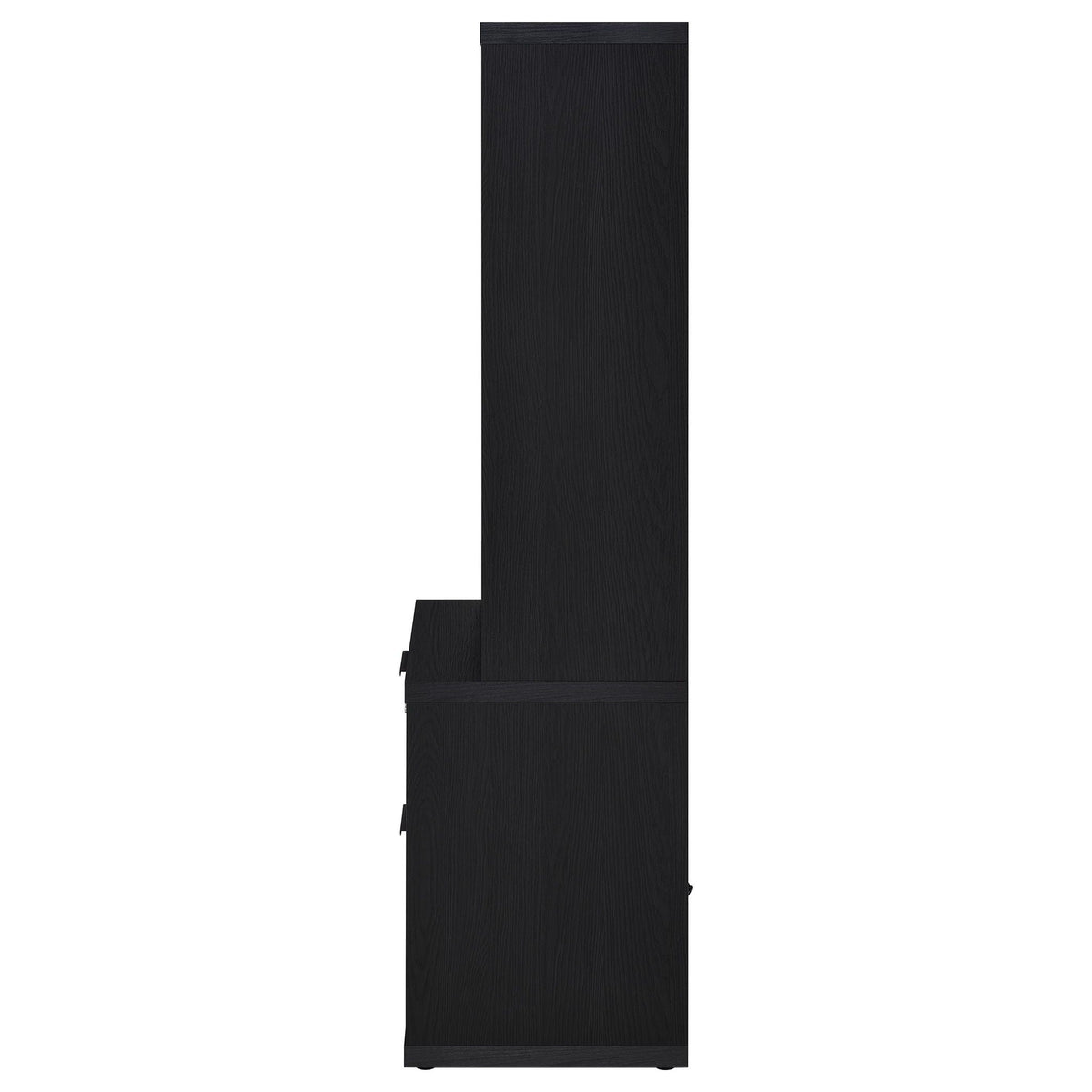 Westpark 3-shelf Bookcase USB and Lockable Drawer Black by Unique Piece Furniture