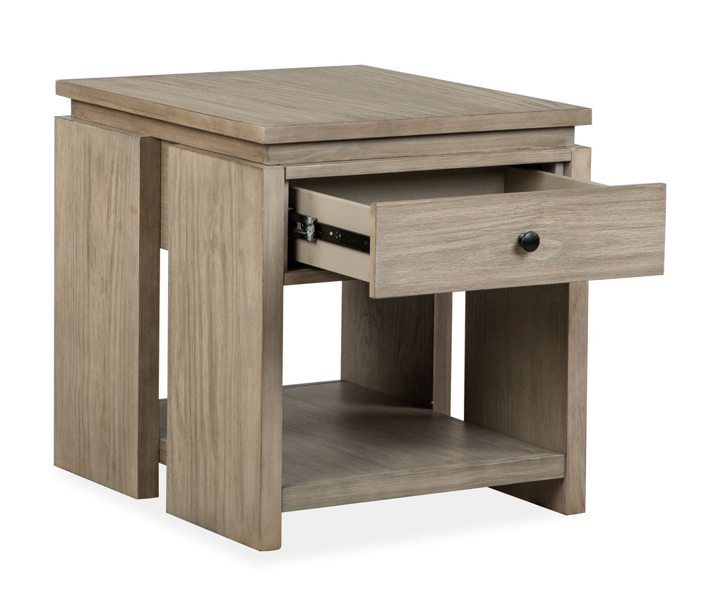 Conrad - Rectangular End Table - Stone Harbor Gray by Unique Piece Furniture