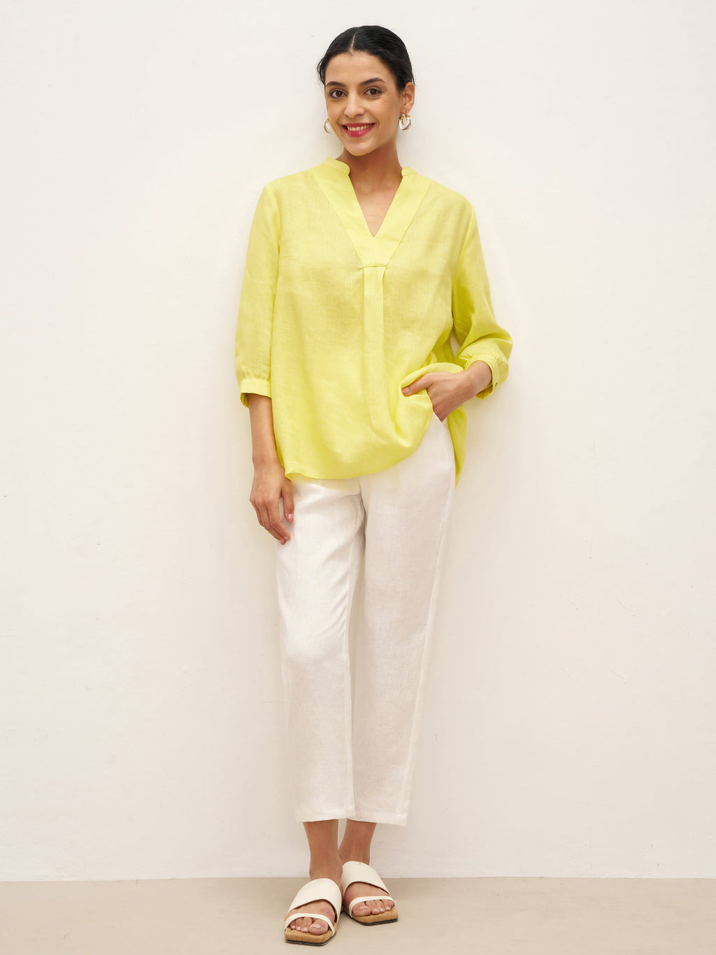 100% Linen Dress Shirt JOANNA by LINTICO