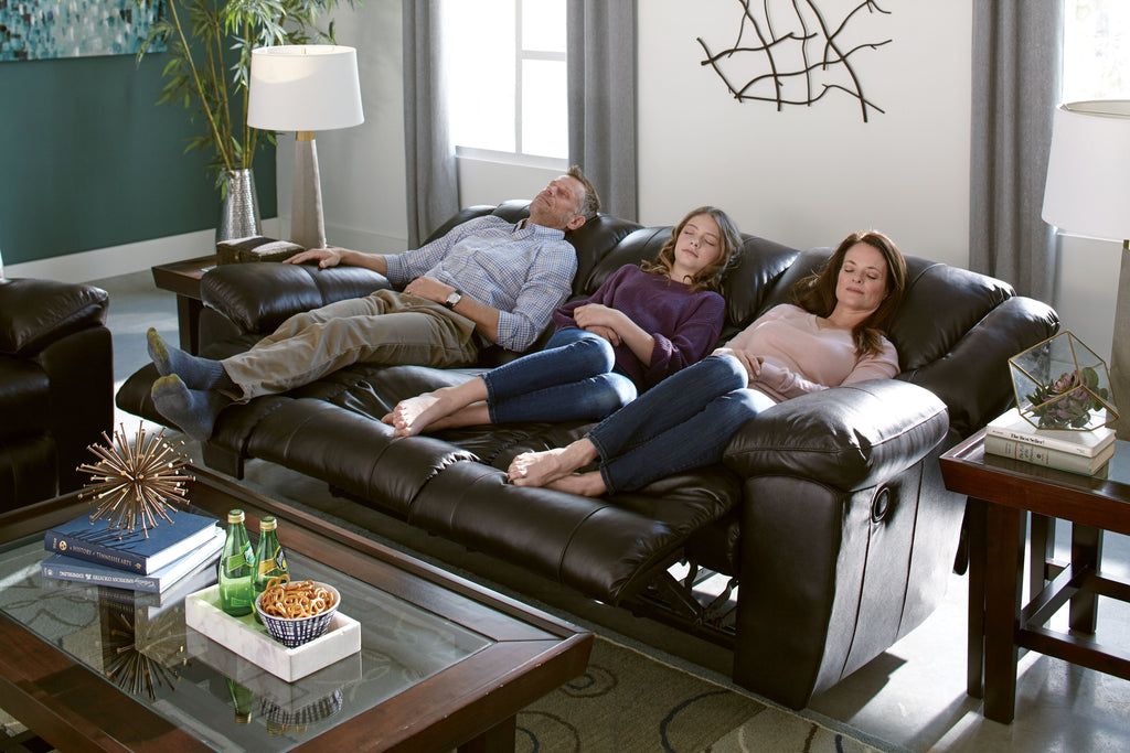 Transformer II - Ultimate Sofa With 3 Recliners & Drop Down Table by Unique Piece Furniture