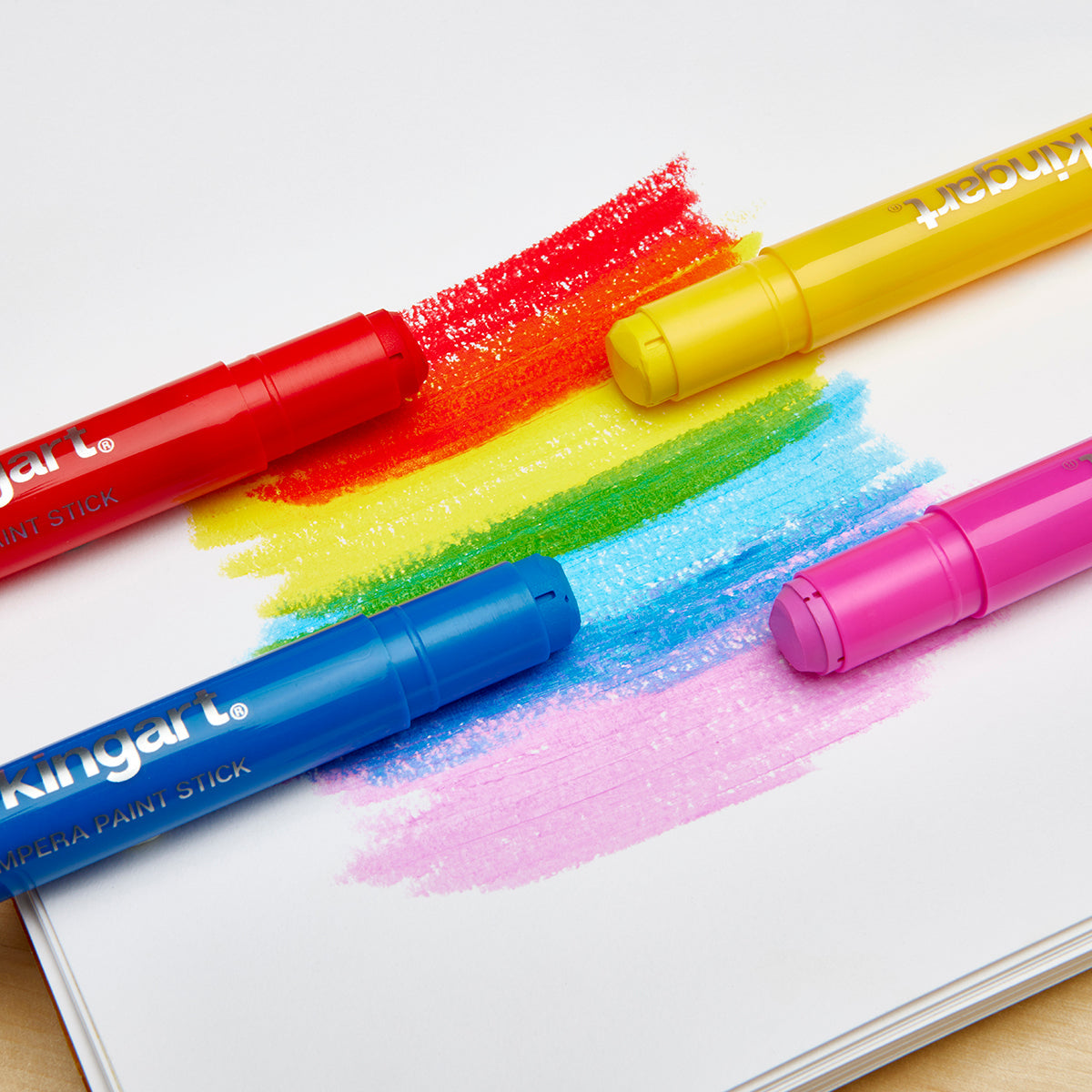 Tempera Paint Thin Sticks, 24 Colors by KINGART