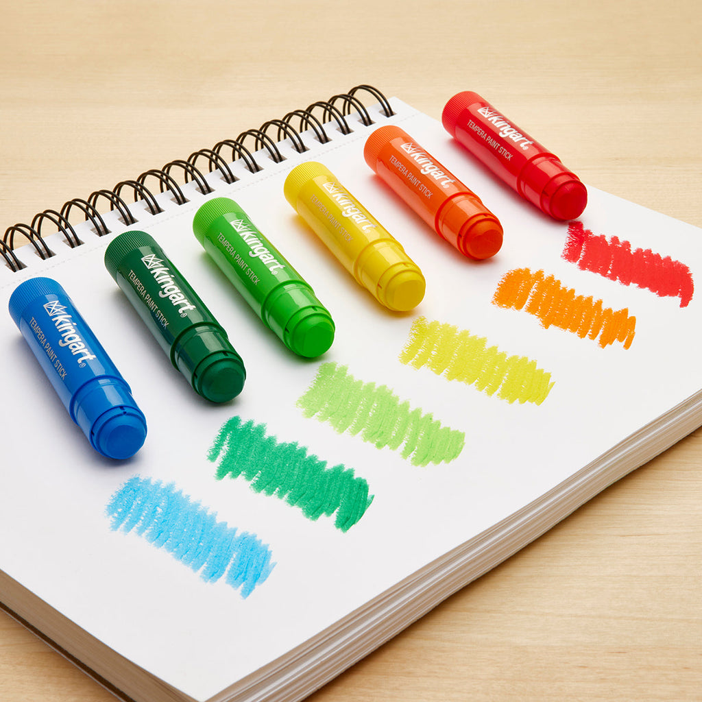 Tempera Paint Sticks, 60 Colors by KINGART