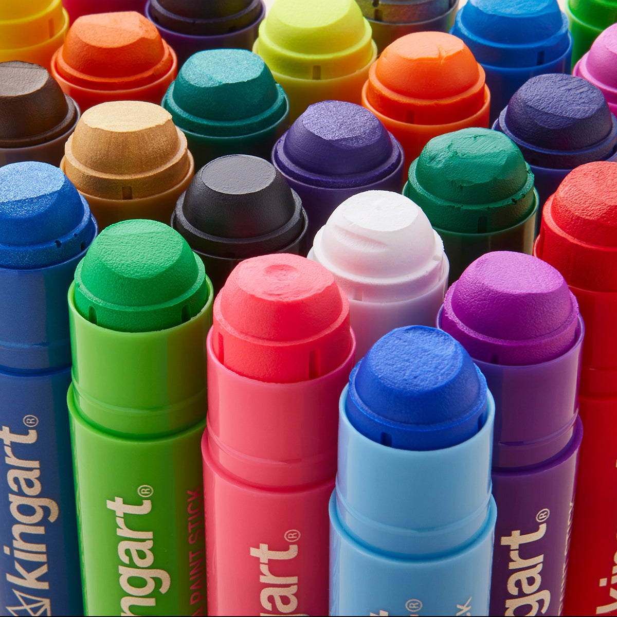 Tempera Paint Sticks, 60 Colors by KINGART