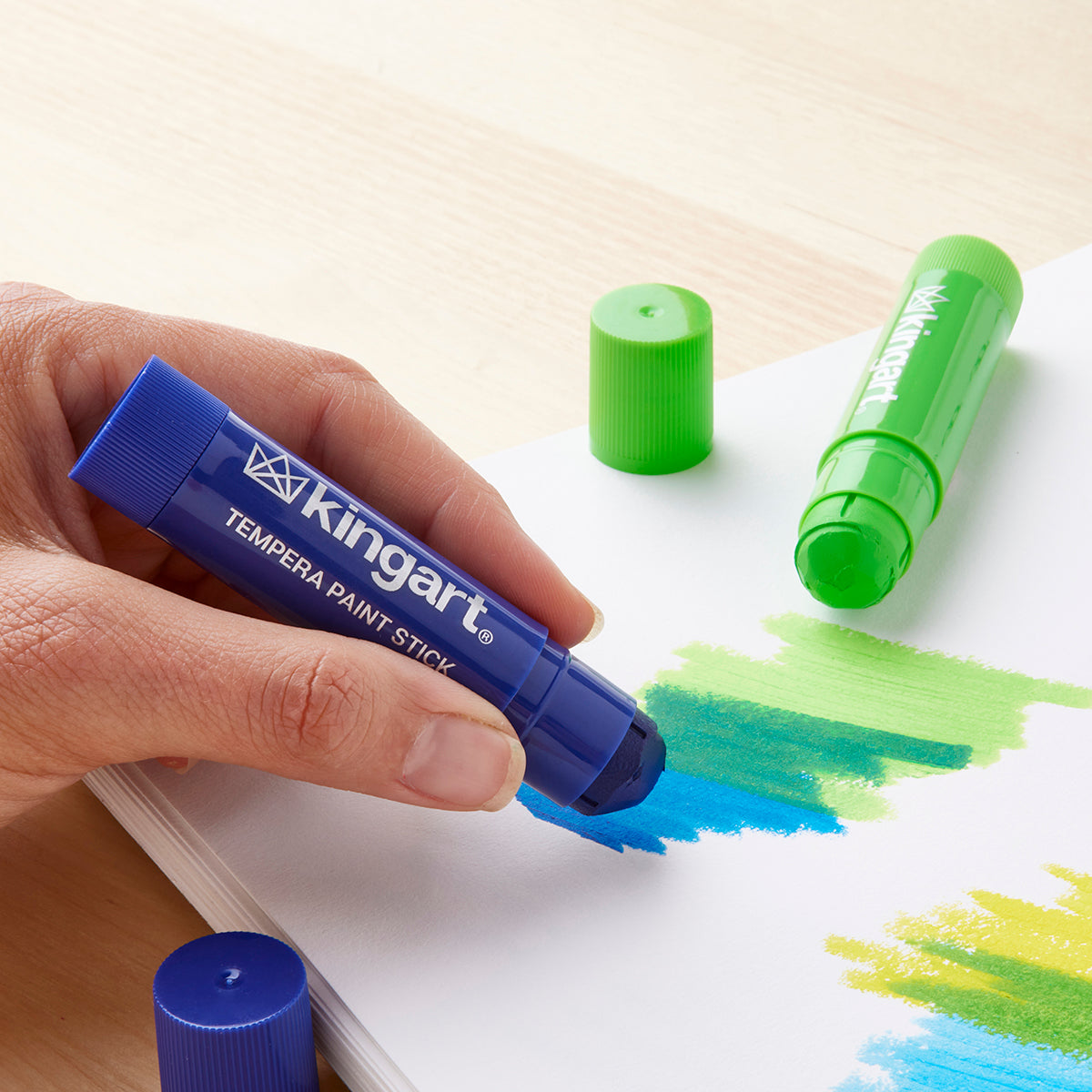 Tempera Paint Sticks, 60 Colors by KINGART