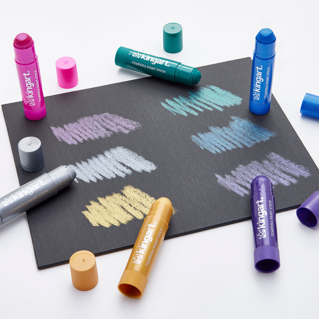 Tempera Paint Sticks – 24 Colors by KINGART