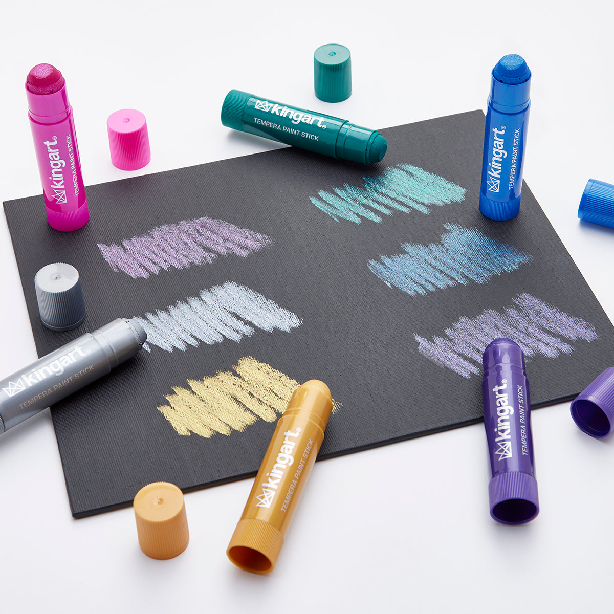 Tempera Paint Sticks – 24 Colors by KINGART