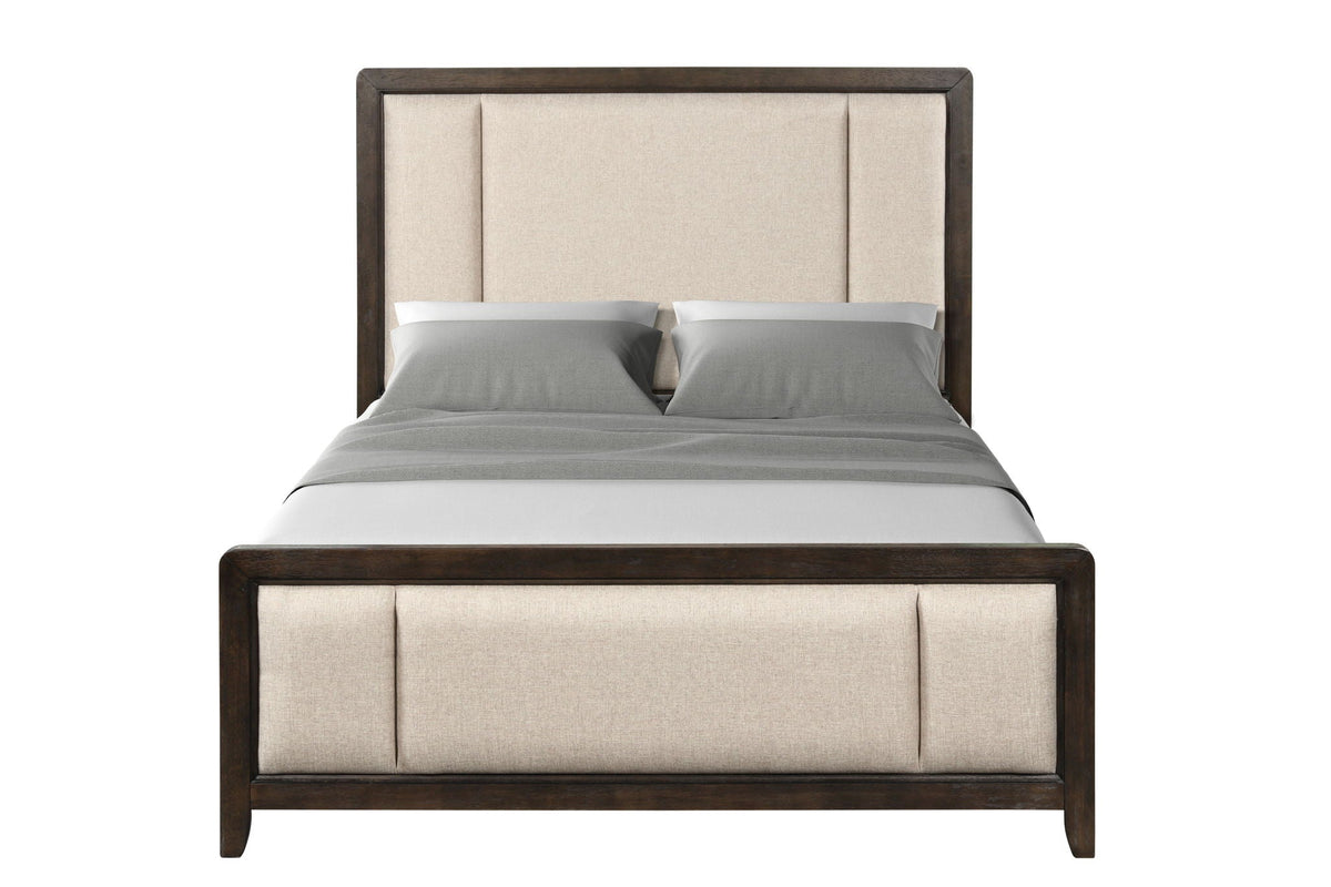 Upholstered Headboard & Footboard With Traditional Styling Bed by Unique Piece Furniture