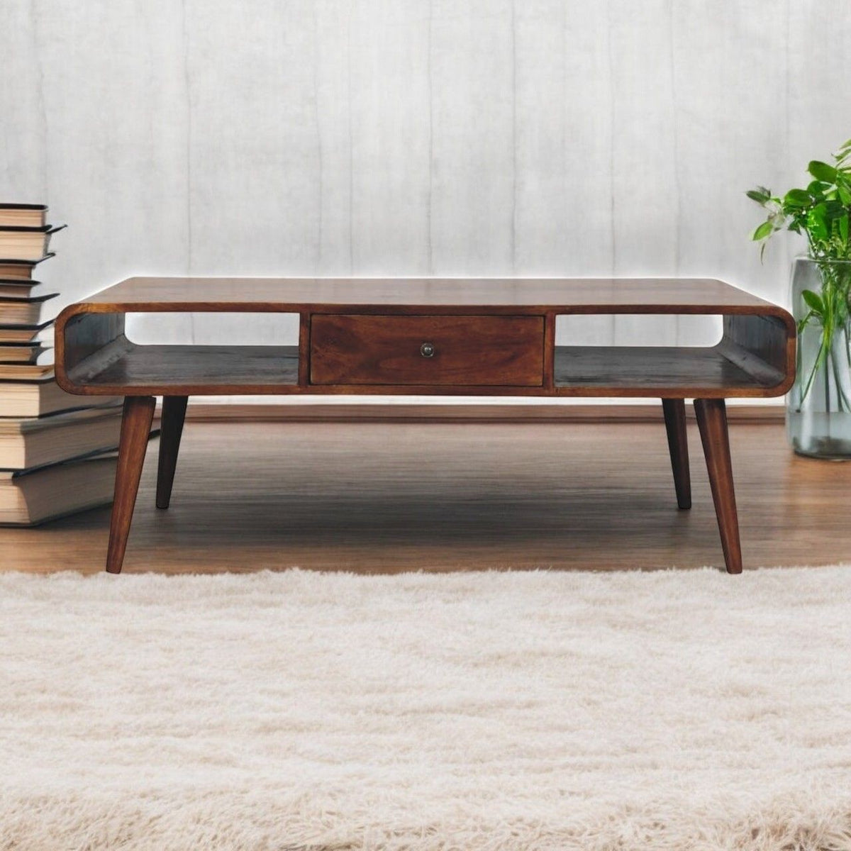 Avora - 2 Drawer Coffee Table - Brown by Unique Piece Furniture