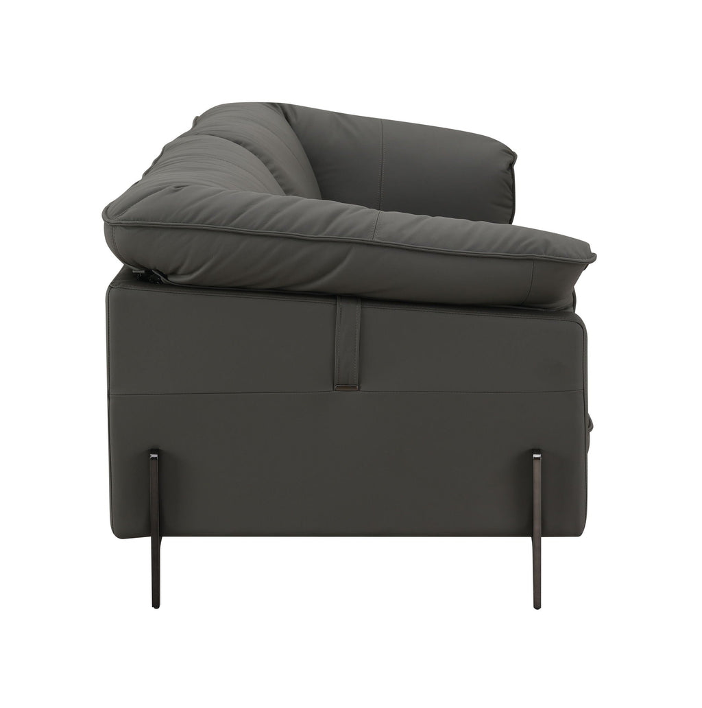 Tadi - Top Grain Leather Sofa - Black by Unique Piece Furniture
