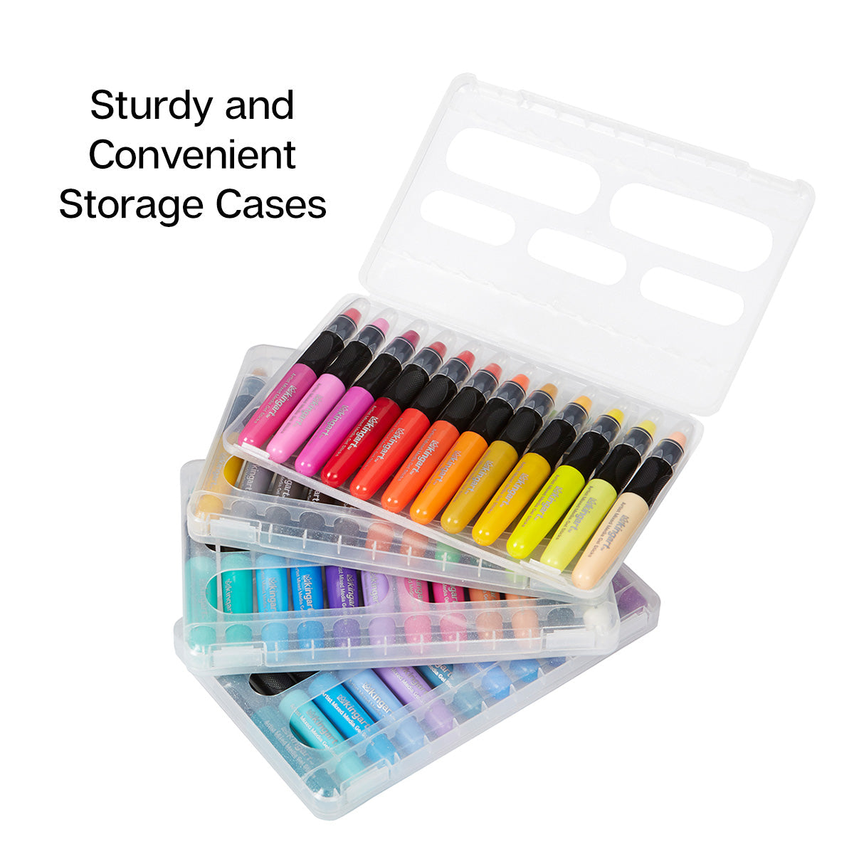 Mixed Media Gel Stick Crayons - 48 Colors by KINGART