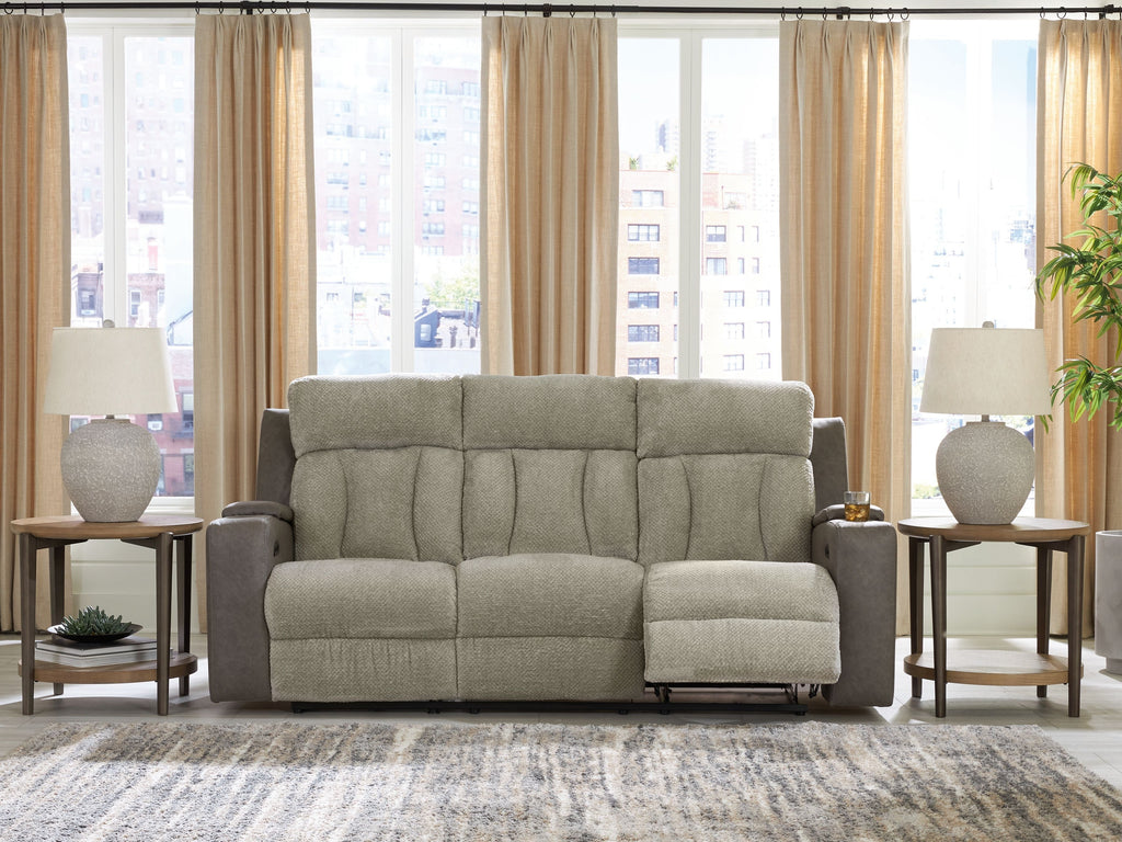 WhipLash - Power Reclining Sofa With Adj Headrest - Sisal by Unique Piece Furniture