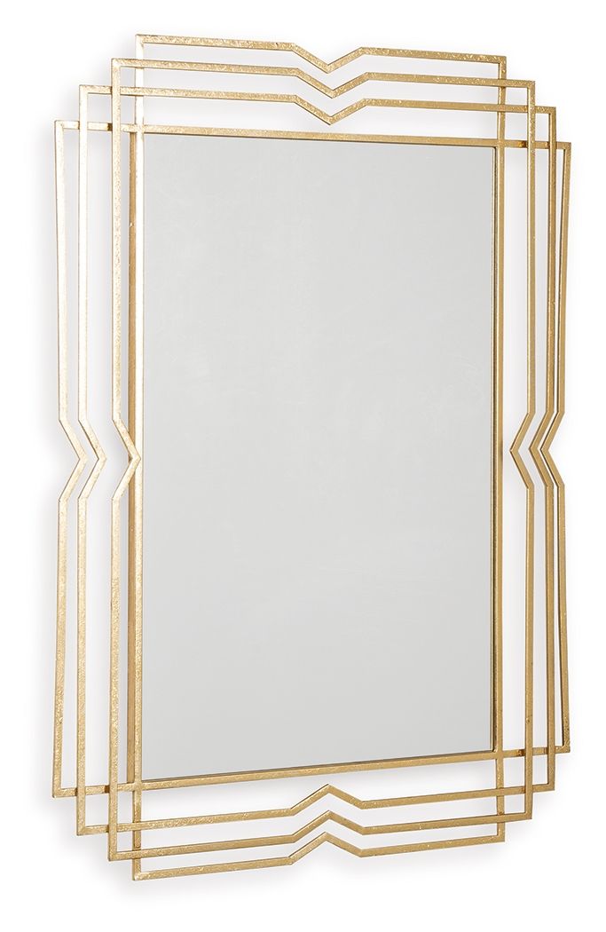 Claybrook - Accent Mirror - Gold Finish by Unique Piece Furniture