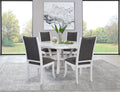 Judd 5-piece 54-inch Round Wood Dining Table Set Pearl White by Unique Piece Furniture