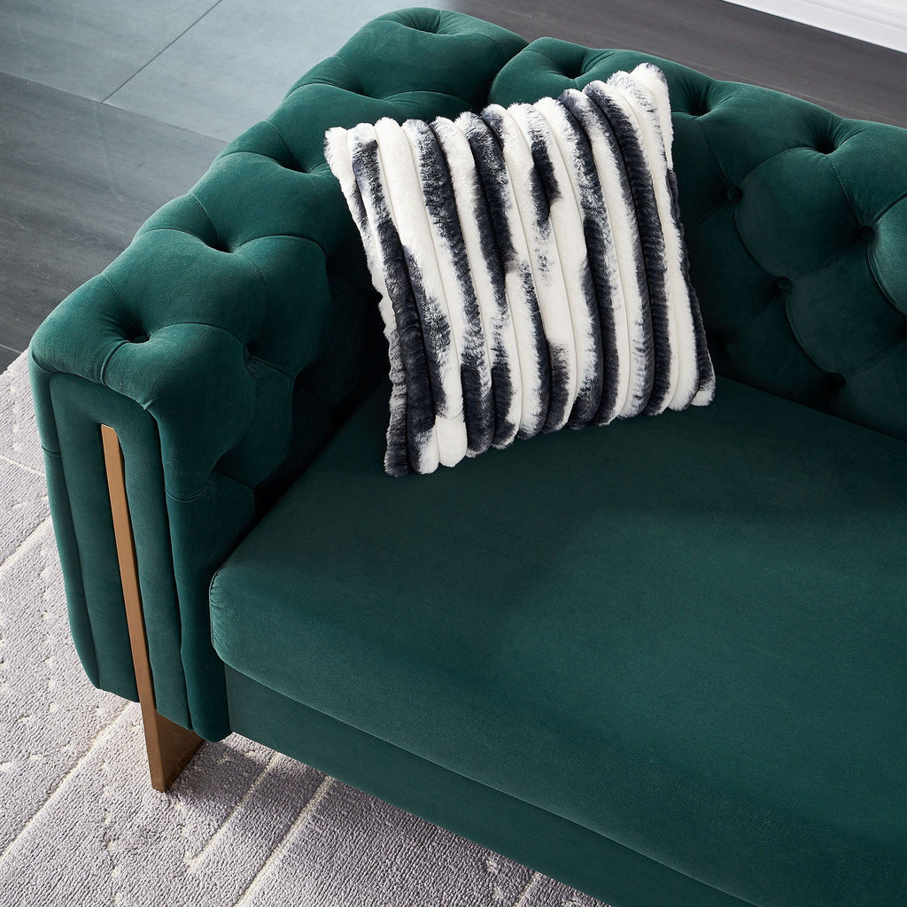 Chesterfield - Modern Tufted Living Room Sofa, 84.25''W Couch by Unique Piece Furniture