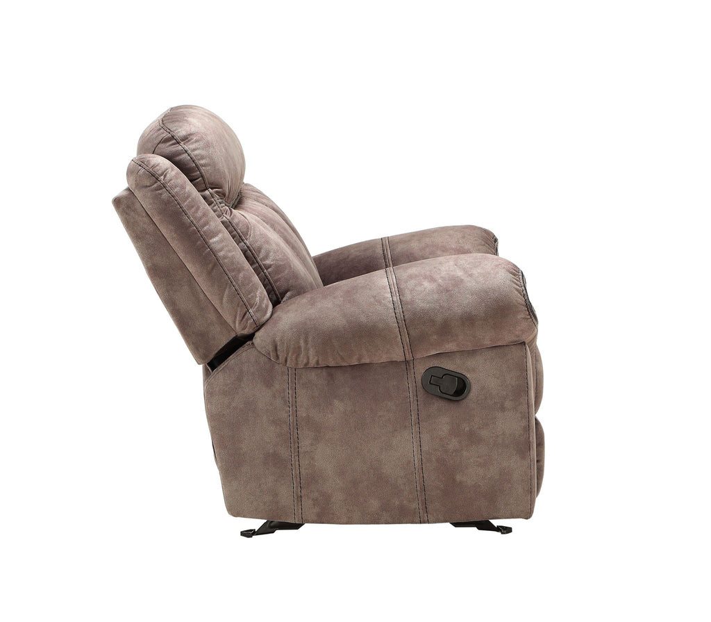 Zubaida - Two Tone Recliner Sofa With USB Port Drop Down Table by Unique Piece Furniture