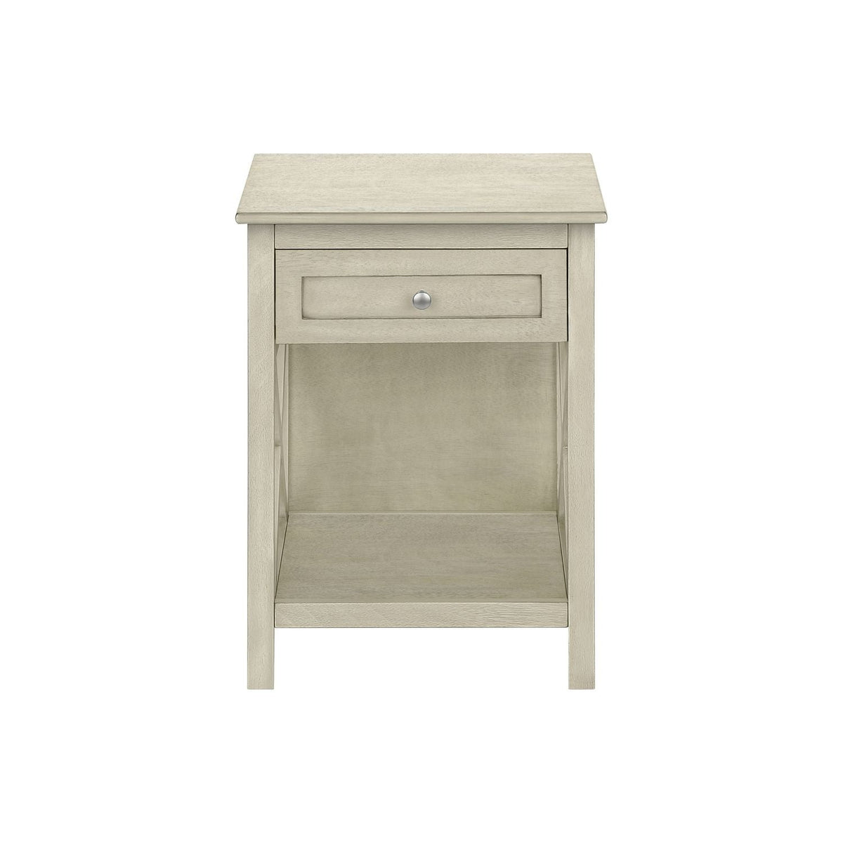 Accent End Table, 2 Tier, Storage Drawer, Transitional Style by Unique Piece Furniture