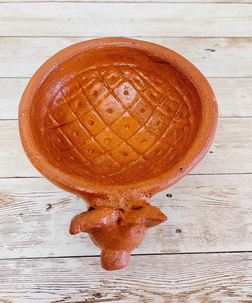 Authentic Mexican Molcajete Terra Cota Molcajete Mexicano de Barro by Chica Mexico