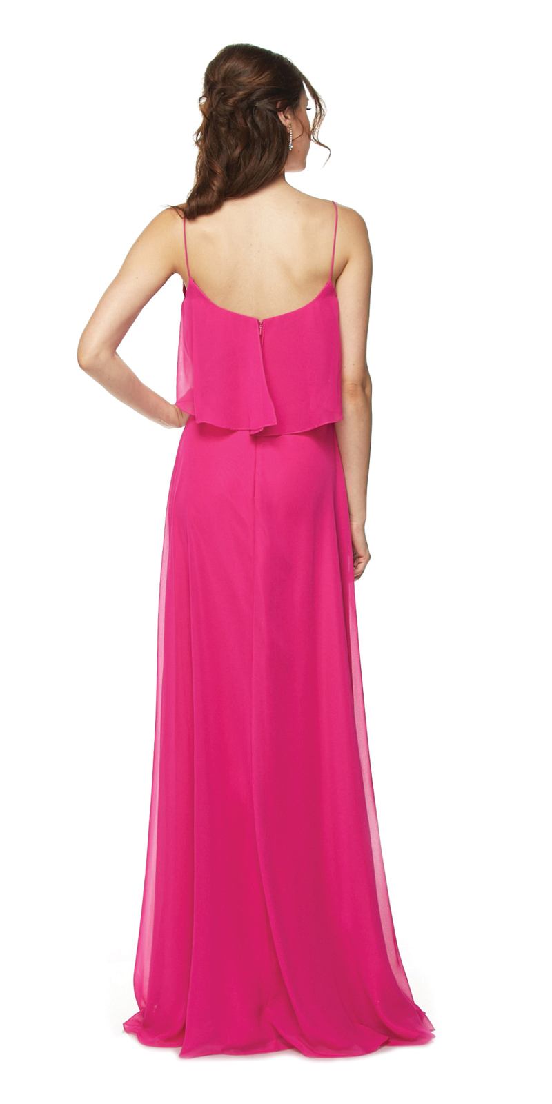 Juliet 591 Long Bridesmaid Dress Ruffled Bodice by DiscountDressShop