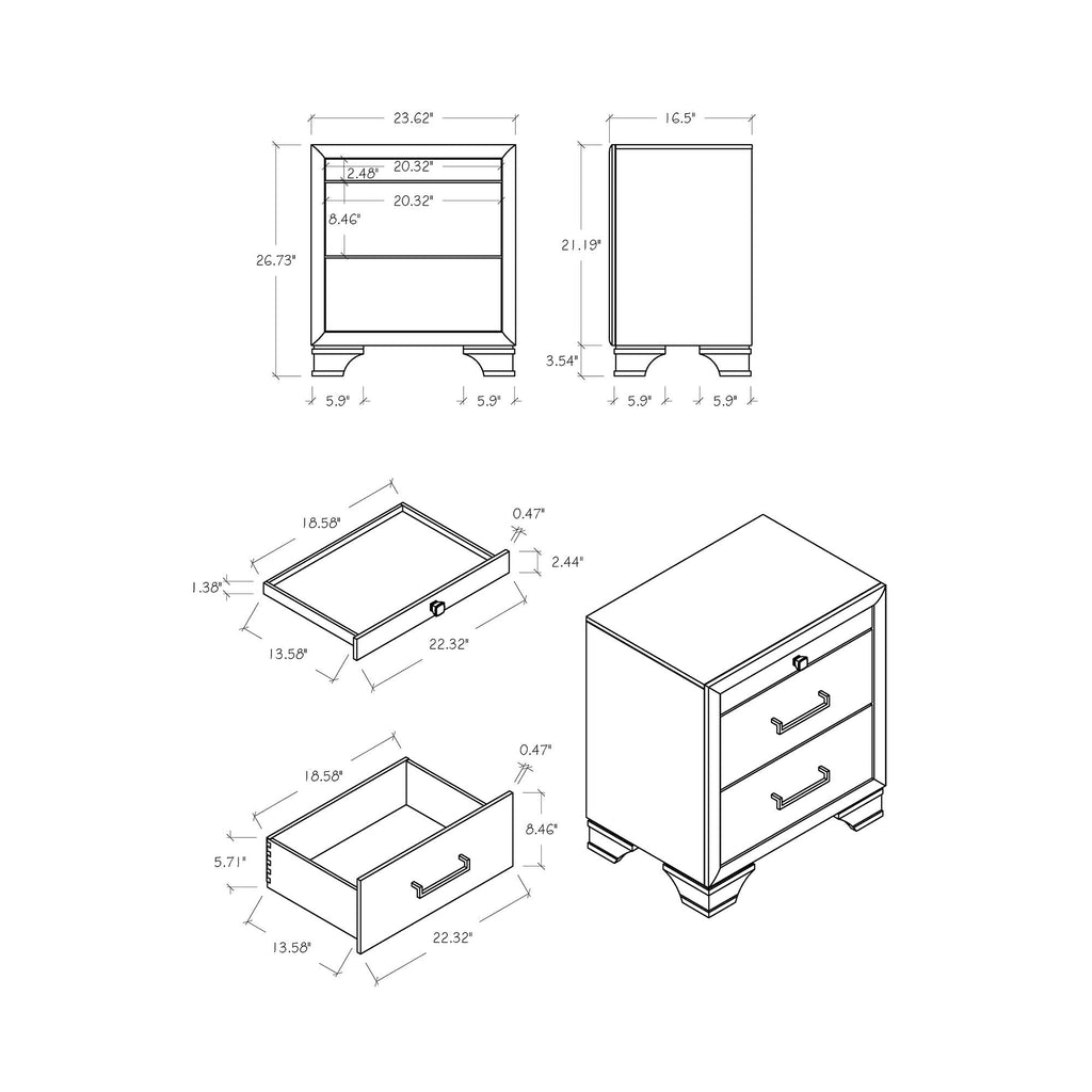 Civic - Nightstand by Unique Piece Furniture