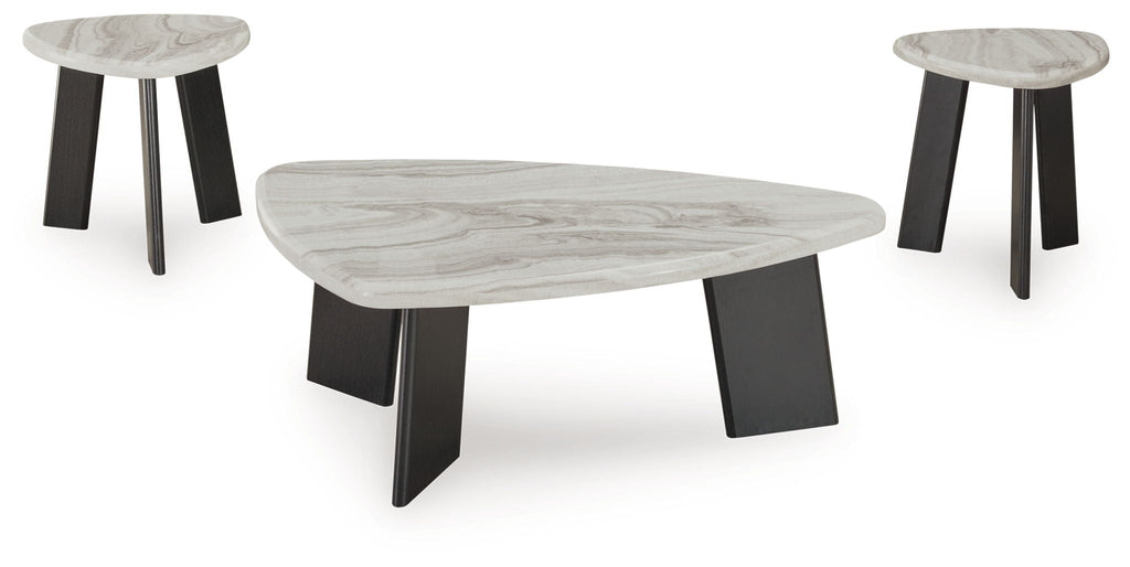 Lilyberg - Occasional Table Set (Set of 3) - Gray / Black by Unique Piece Furniture