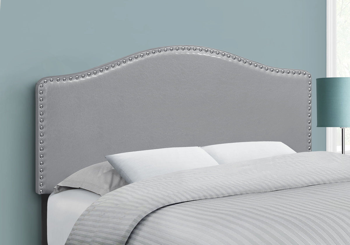 Full Size, Bed Headboard Only, Upholstered Transitional - Gray by Unique Piece Furniture