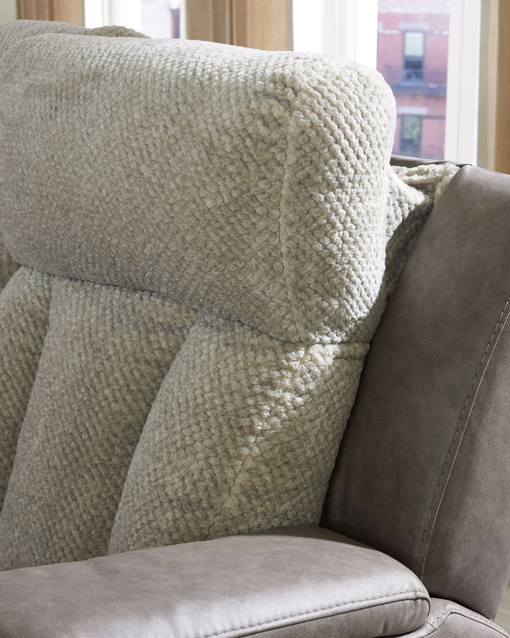 WhipLash - Power Recliner With Adj Headrest - Sisal by Unique Piece Furniture