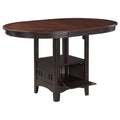 Lavon Oval 60-inch Counter Height Extension Dining Table Chestnut by Unique Piece Furniture
