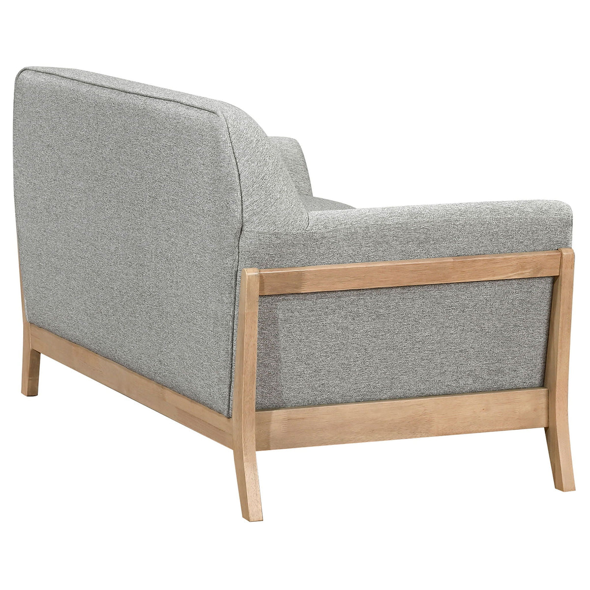Vaughn Fabric Upholstered Flared Arm Loveseat Grey by Unique Piece Furniture