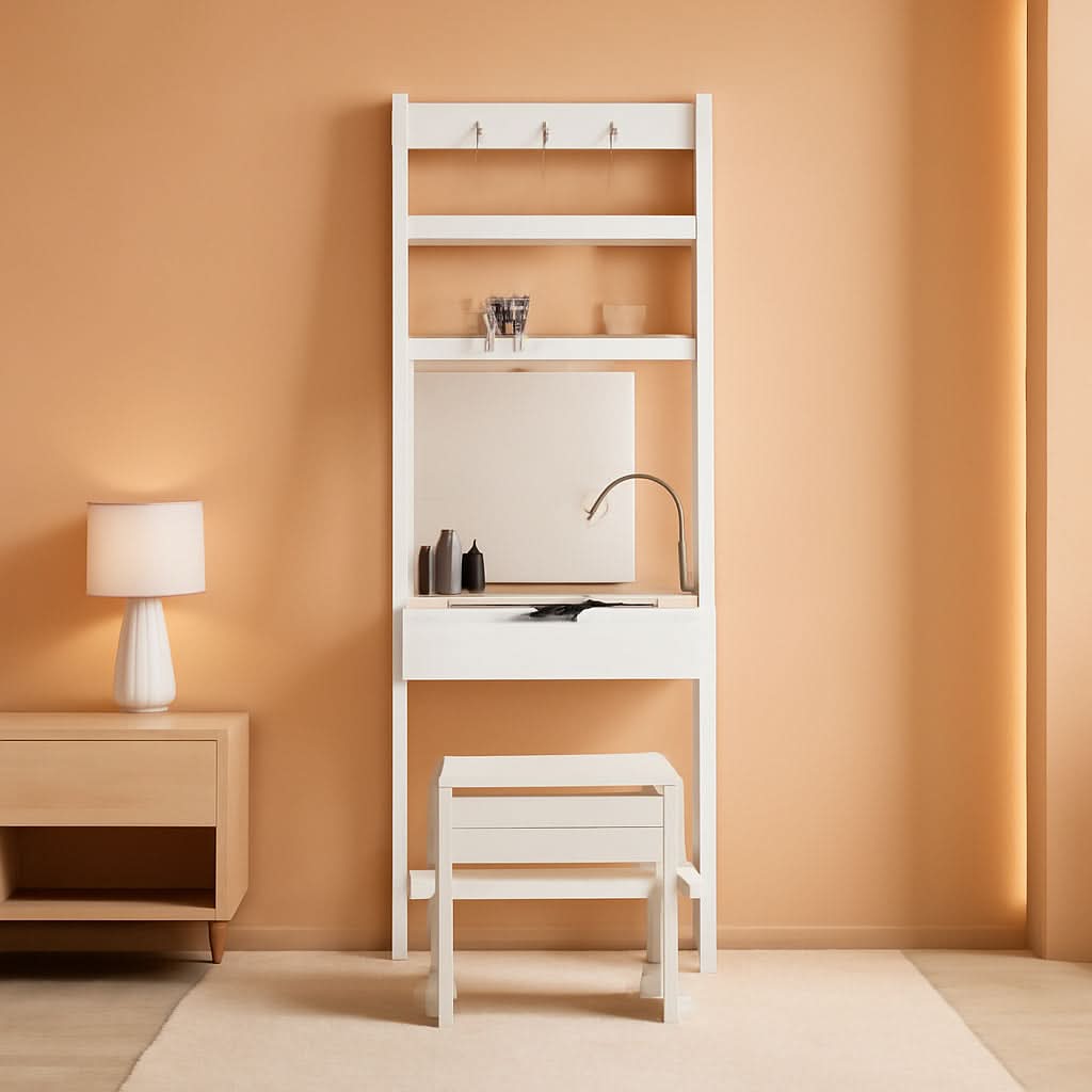 3 In 1 Vanity Table With Flip Top Mirror Makeup Desk by ShipItFurniture