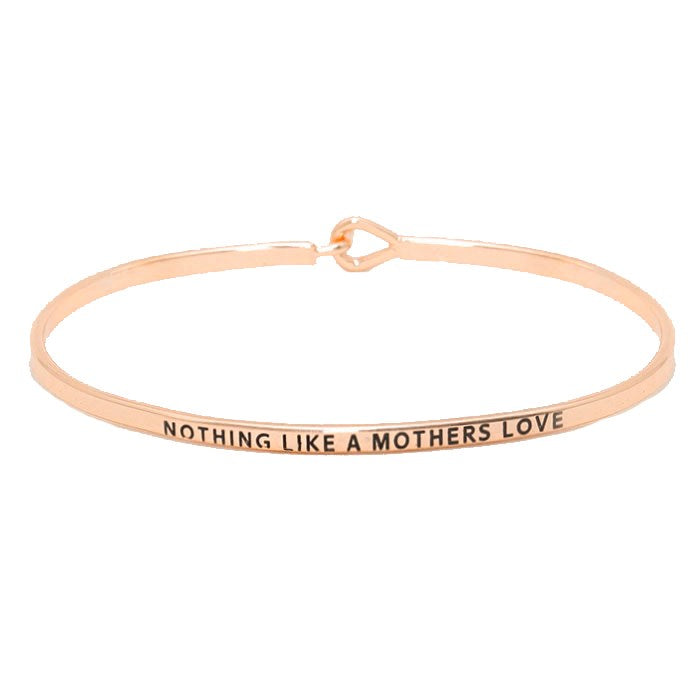 "Nothing like a Mother's Love" Metal Hook Bracelet Bangle by Madeline Love