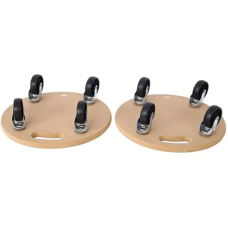 2-Piece: Furniture Moving Dolly Heavy Duty Wood Rolling Mover by DailySale