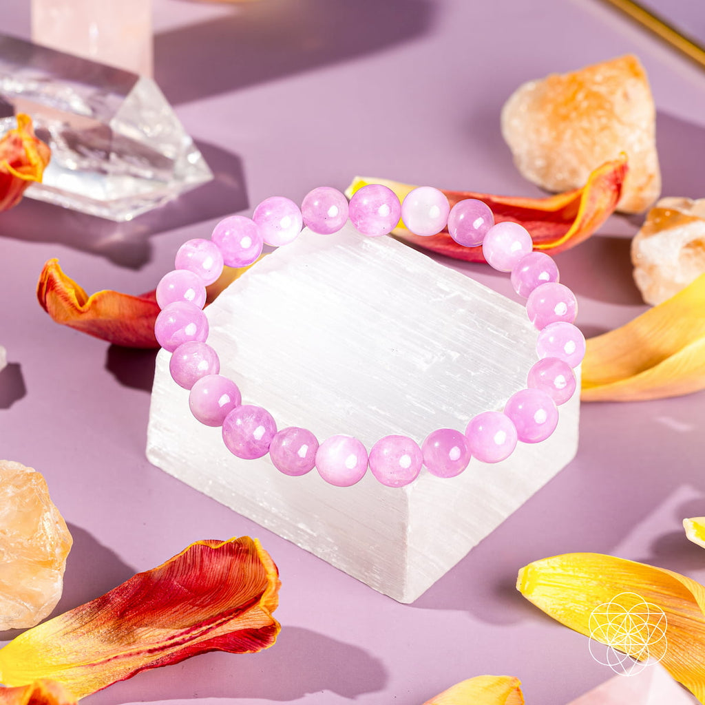 The Heart Reset - Rare Pink Kunzite Bracelet by Conscious Items
