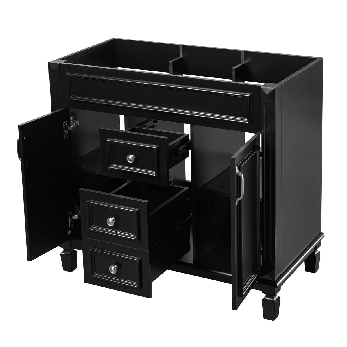 Bathroom Vanity Cabinet With 2 Soft Closing Doors And 2 Drawers by Unique Piece Furniture