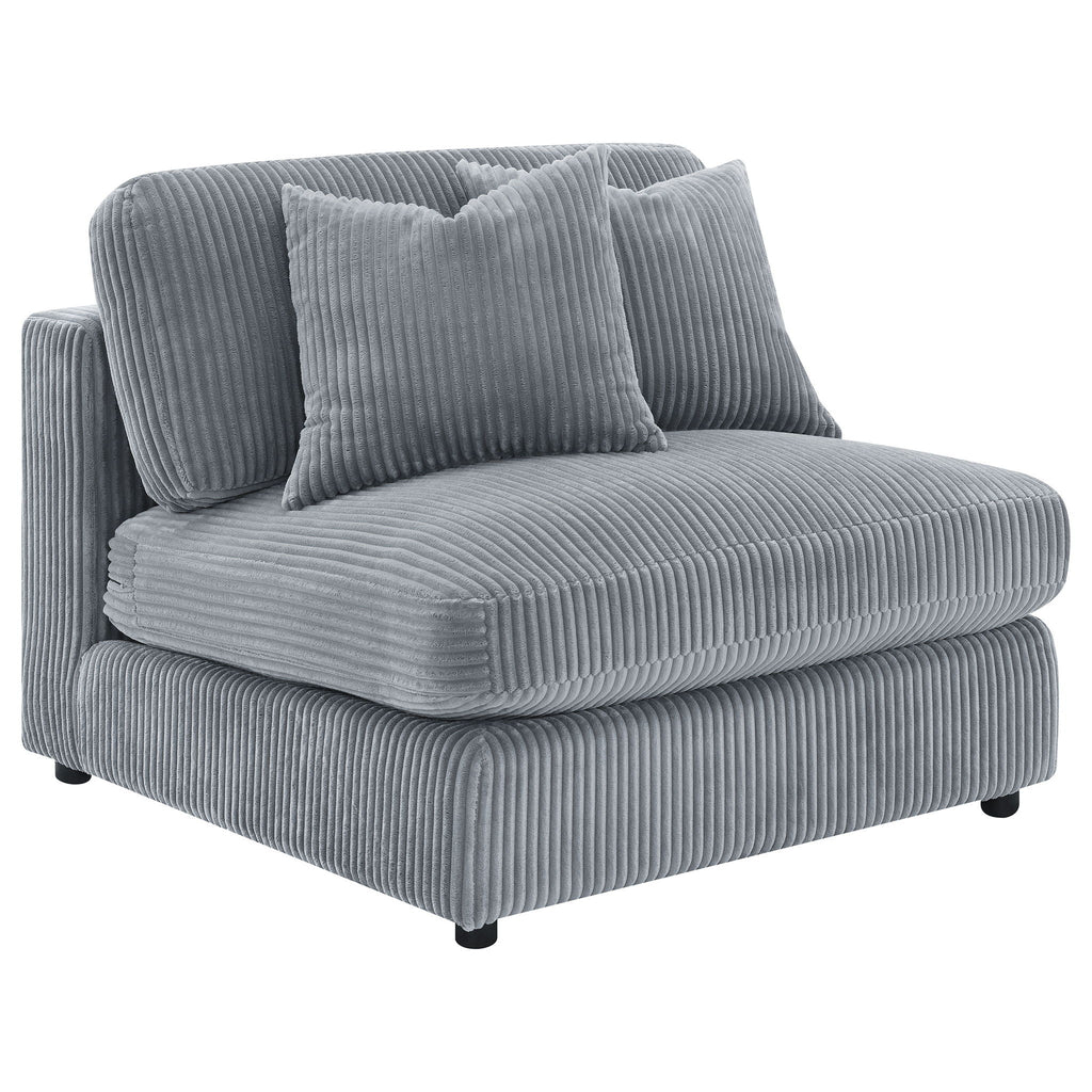 Blaine Upholstered Armless Chair Fog by Unique Piece Furniture