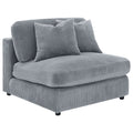 Blaine Upholstered Armless Chair Fog by Unique Piece Furniture