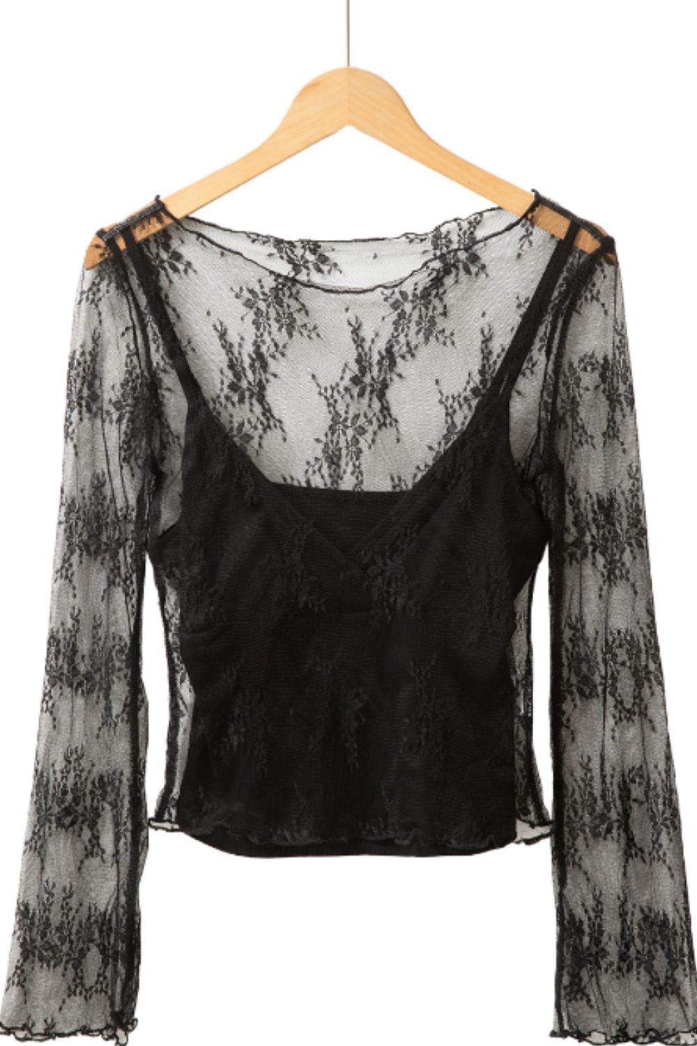 Surplice Cami and Lace Long Sleeve Cover Up Set by Wild and Free Boutique