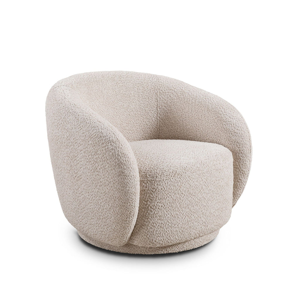 Swivel Accent Upholstered Barrel Chair by Unique Piece Furniture